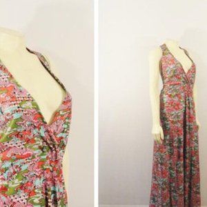 Vintage 70s Maxi Dress - Colorful Summer Dress